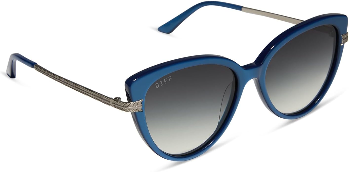 

DIFF | Женские солнцезащитные очки Wednesday Marilyn Thornhill с защитой UV400, цвет «Ботанический жемчужно-голубой + античное серебро с серым градиентом», Botanical Pearl Blue