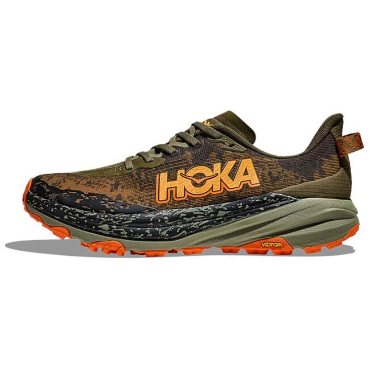 

HOKA ONE ONE Кроссовки Speedgoat 6 с низким верхом, противоскользящие, износостойкие, мужские, оливкового цвета
