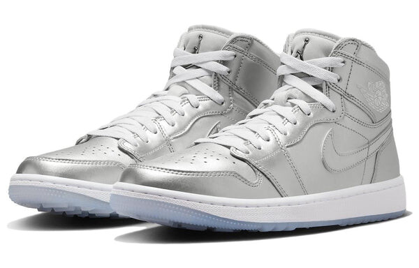 Кроссовки Air Jordan 1 High Golf 'Giving', цвет silver — фото 3