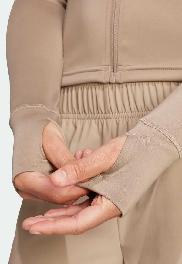 Куртка для тренировок на молнии, необходимая для занятий спортом Adidas Performance, Chalky Brown — фото 4