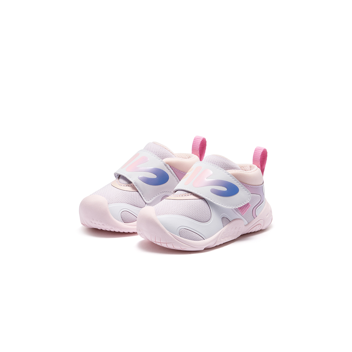 Низкие кроссовки Heritage FHT Anti Kick с амортизацией для младенцев и малышей FILA KIDS, белый/розовый/розовый — фото 3