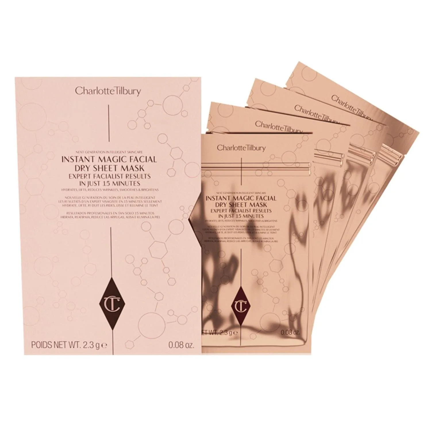Тканевая маска Charlotte Tilbury — Сухая для лица Tuchmaske Instant Magic, 2.36 г — фото 4