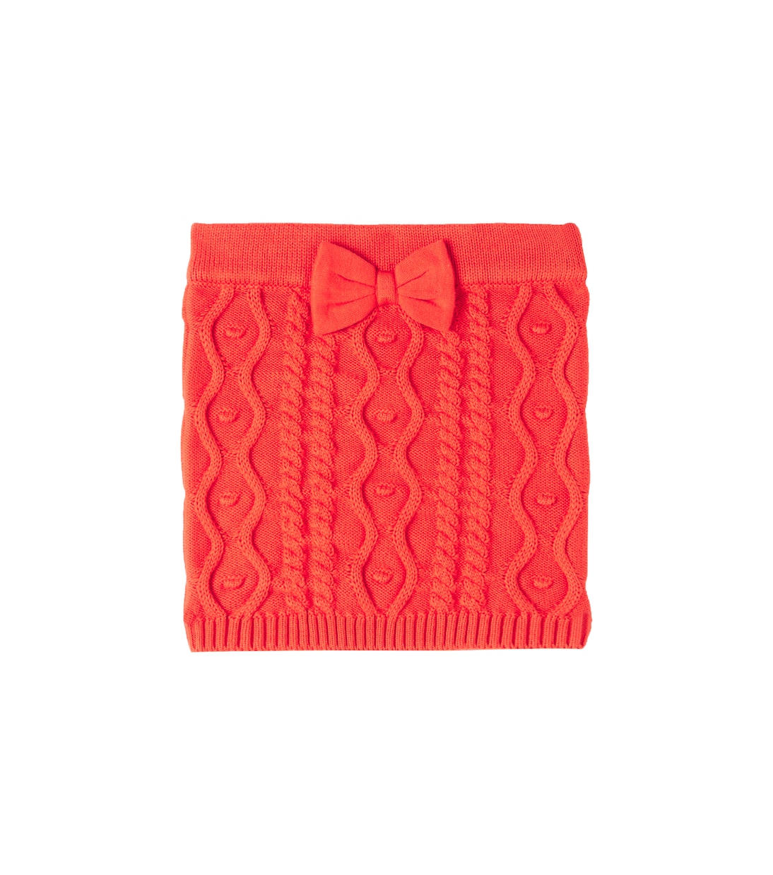 

Юбка из трикотажного хлопка с бантом Mini Rodini, красный