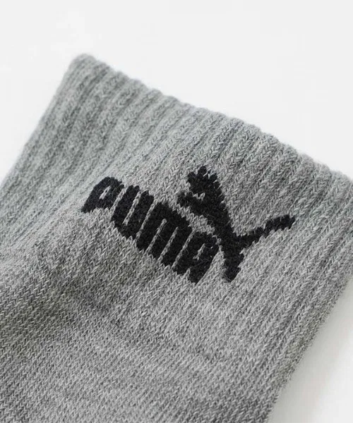 Носки спортивные PUMA 3 пары с дезодорирующей обработкой, усиленные, с поддержкой свода стопы, черные — фото 3