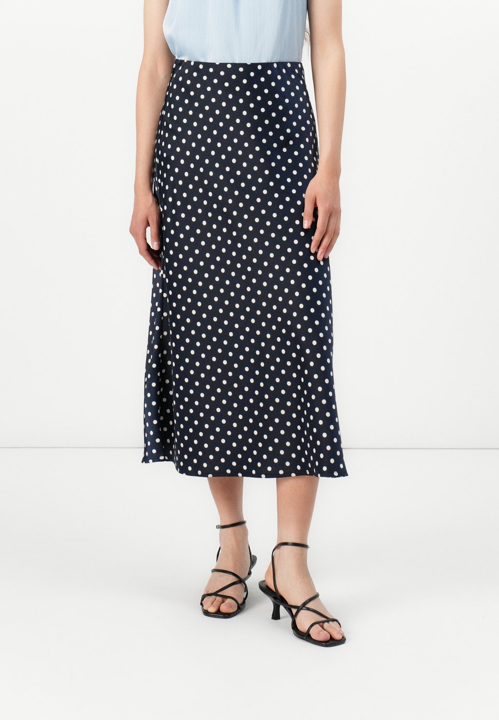 

Юбка А-силуэта PELLA MIDI SKIRT YAS, темно-синий