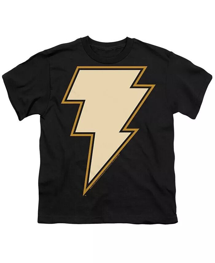 

Футболка с коротким рукавом и эмблемой на груди для мальчиков Black Adam, черный