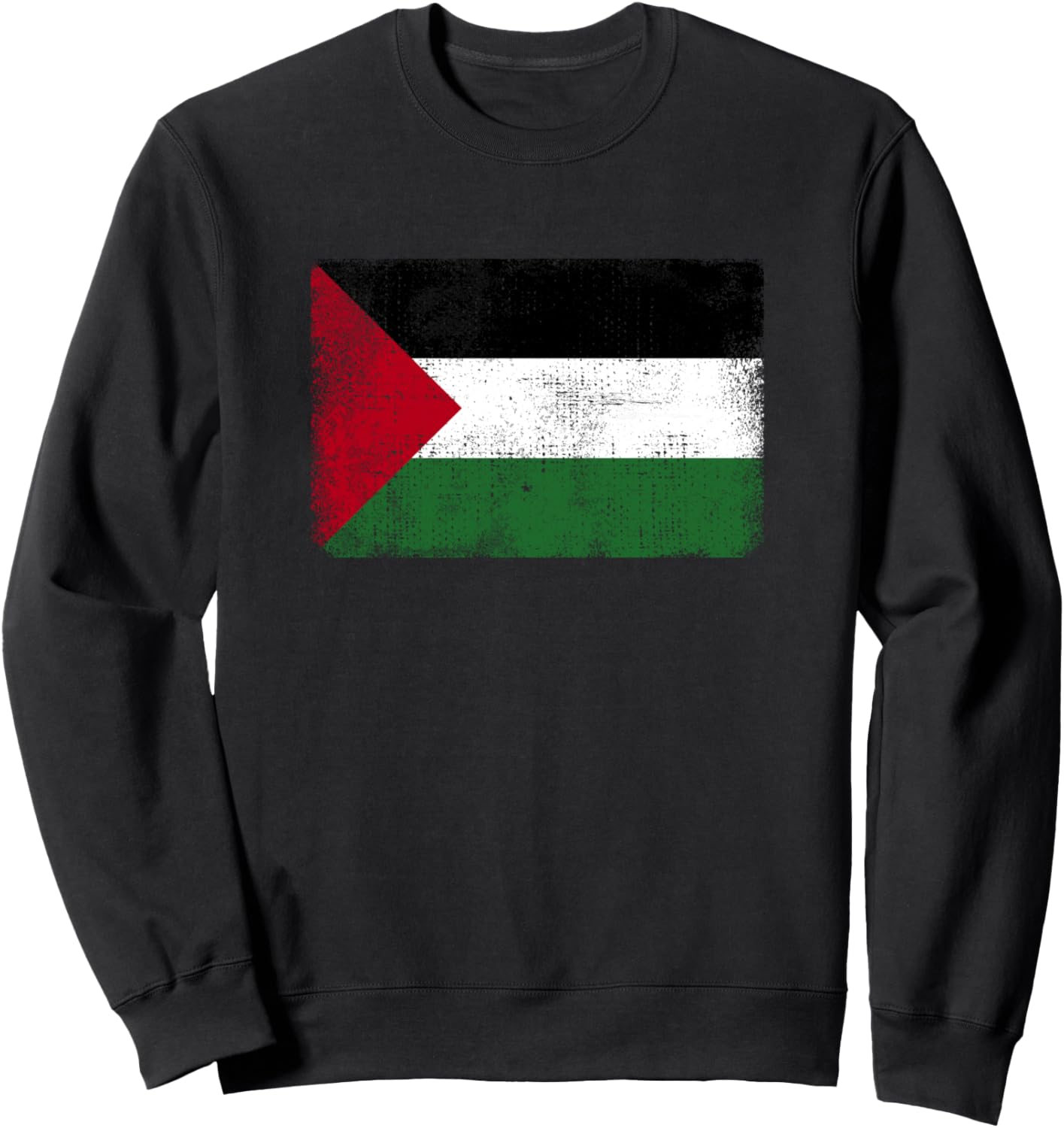 

Ретро-винтажная толстовка с палестинским флагом Palestine Flag Retro Vintage, черный