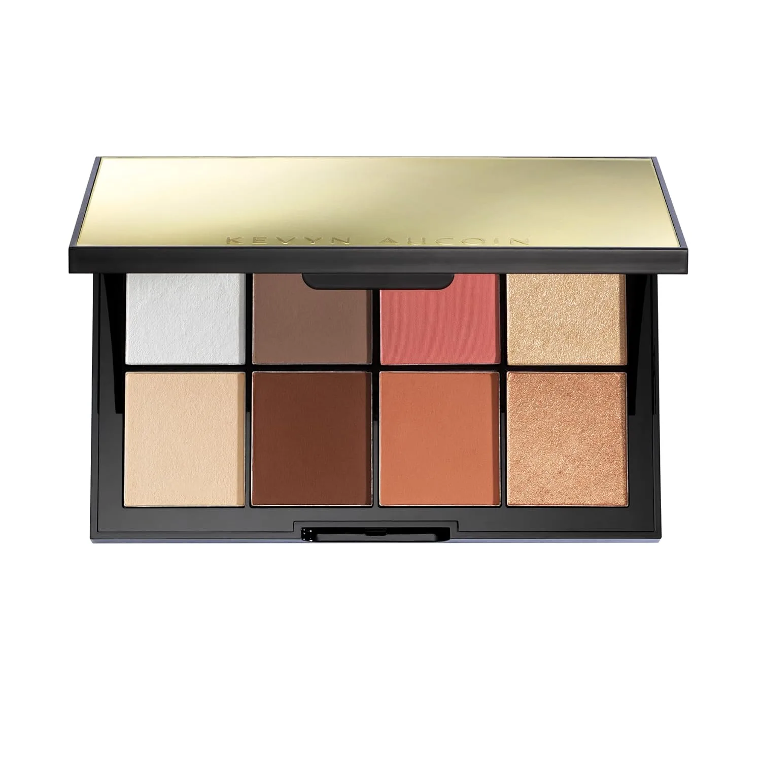 Kevyn Aucoin Sculpt and Define Contour Book: универсальная палетка для контуринга, подчеркивает черты лица, скульптурирует скулы, нос и линию подбородка, включает хайлайтеры для сияния, подходит для всех тонов кожи 1 штука (1 шт.), VOLUME 4