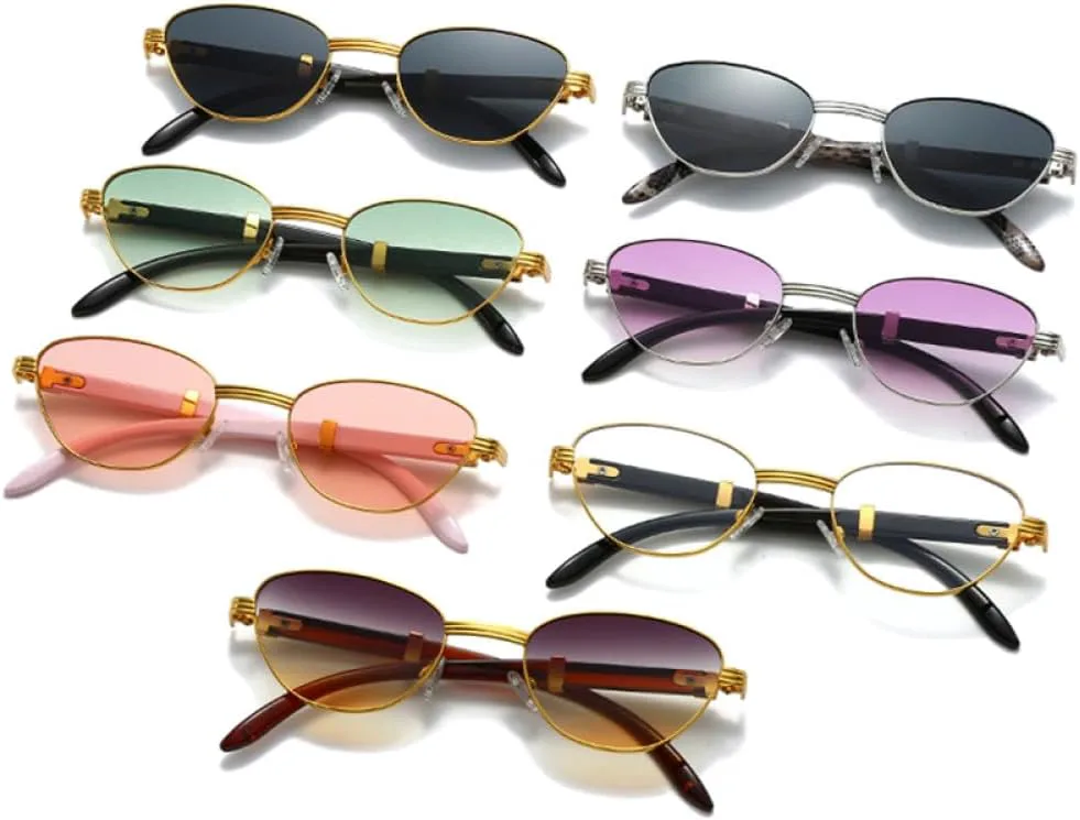 

Ретро-солнцезащитные очки «кошачий глаз» для женщин, модные очки с прозрачными градиентными линзами, солнцезащитные очки UV400 для мужчин TYUVIVO, Silver Gray