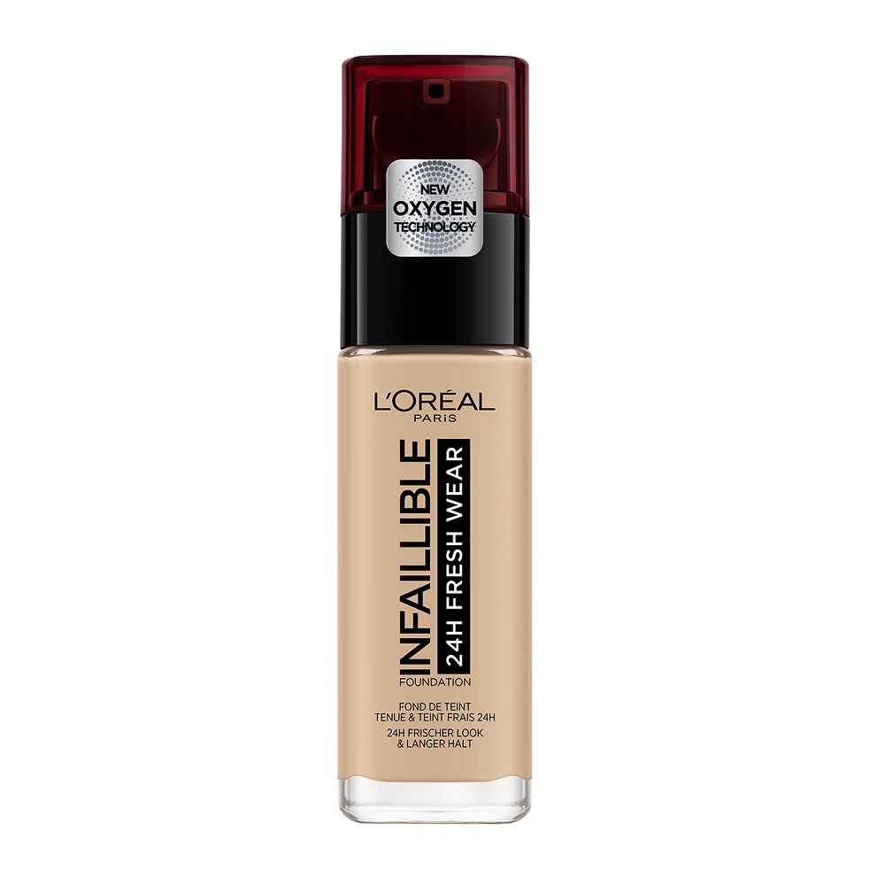 

Основа под макияж infaillible 24h fresh wear foundation L′Oréal Paris, цвет 125 natural rose, 30 мл