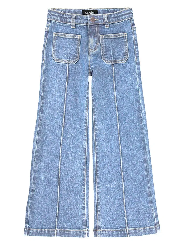 Джинсы фасона Flared fit, Molo, голубой