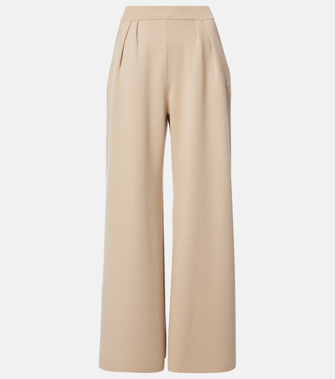 

Шерстяные брюки широкого кроя Max Mara, Solido Albino