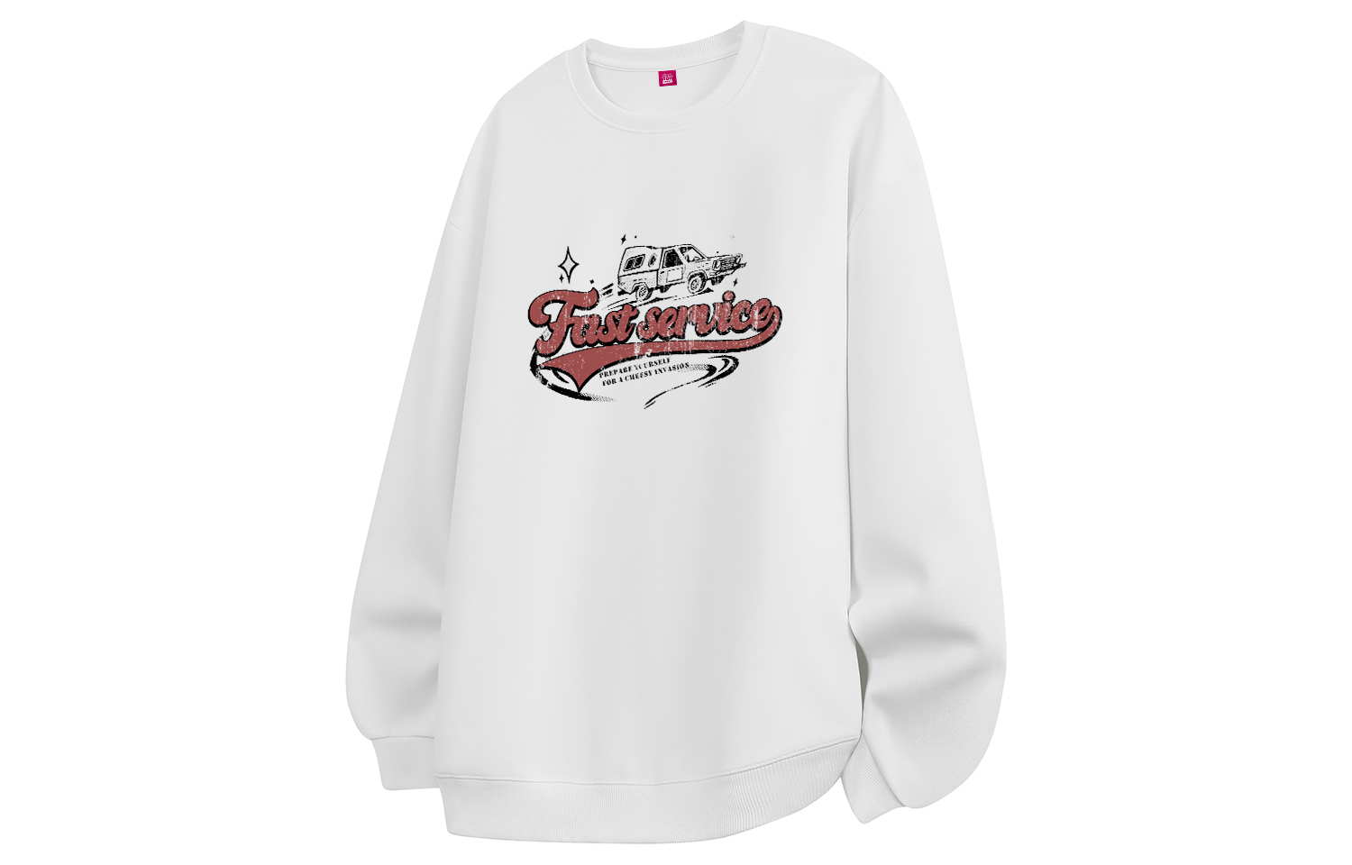 

Свитшоты Unisex Crew Neck Moderate Heavyweight Disney, белый fleece-lined