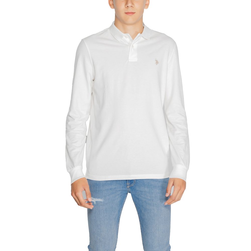 

Белая хлопковая футболка U.S. Polo Assn.