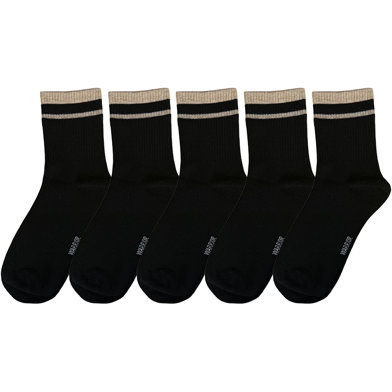 

Носки женские Mid Calf WARRIOR, 5 pack * черный[maillard style fall winter collection]