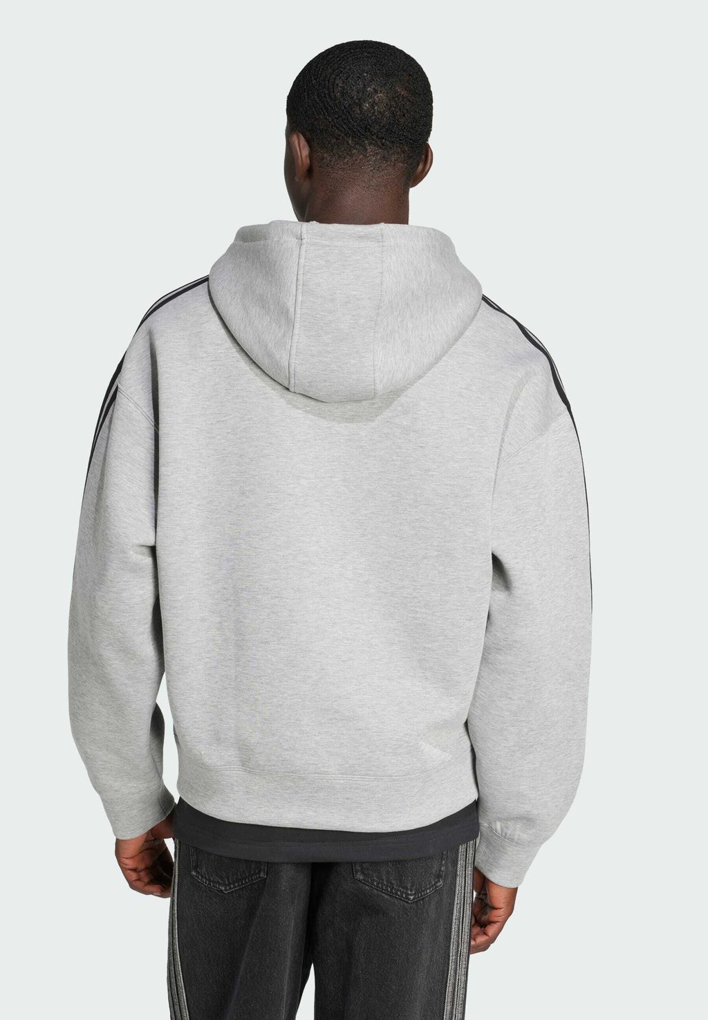 Толстовка Adidas Originals на молнии, серая — фото 2