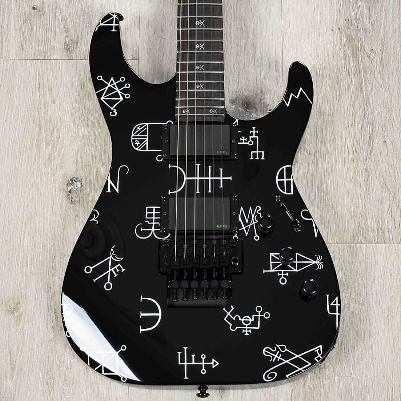 

Электрогитара ESP LTD Kirk Hammett Signature Demonology Guitar, Ebony Fretboard, Black