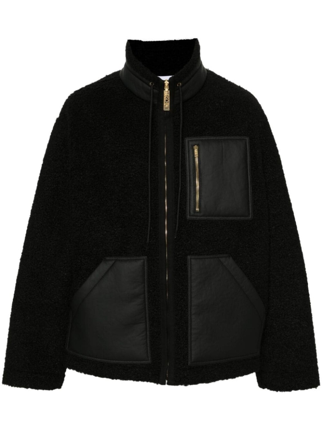 

Moschino куртка из искусственной овчины, черный