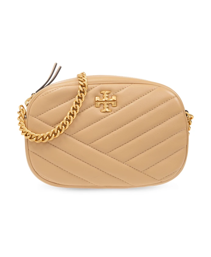

Сумка через плечо Kira с узором шеврон Tory Burch, бежевый