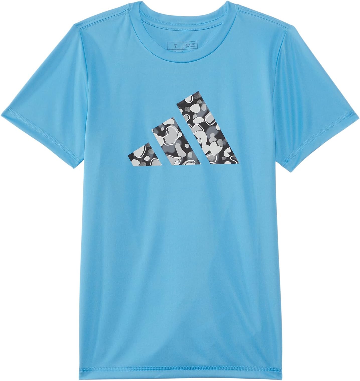 

Футболка adidas Kids Pebble Camo Logo SS Tee(Toddler/Little Kid), синий