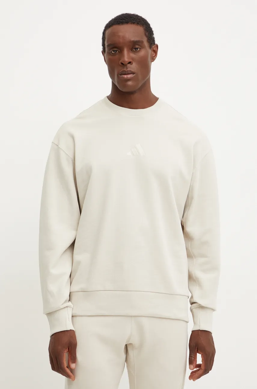 

Толстовка из хлопка All SZN adidas, бежевый