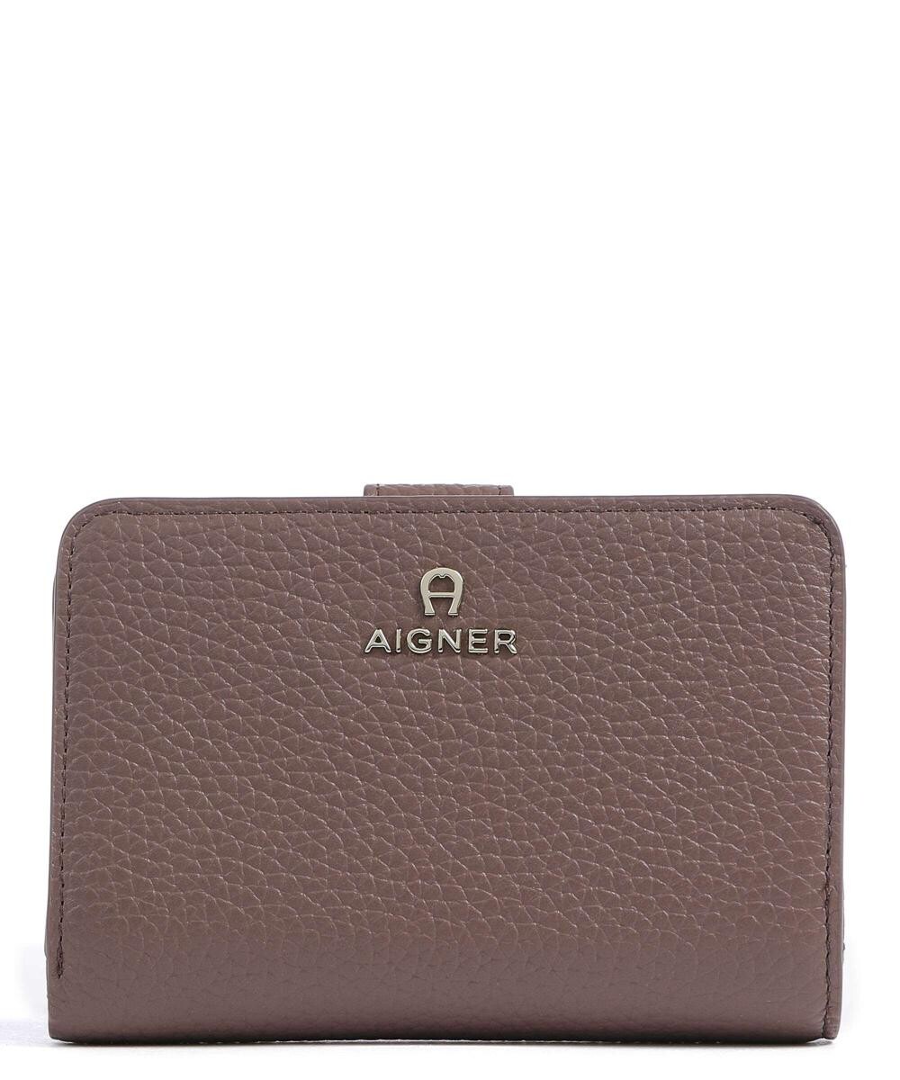 

Кошелек ivy из зернистой яловой кожи Aigner, коричневый