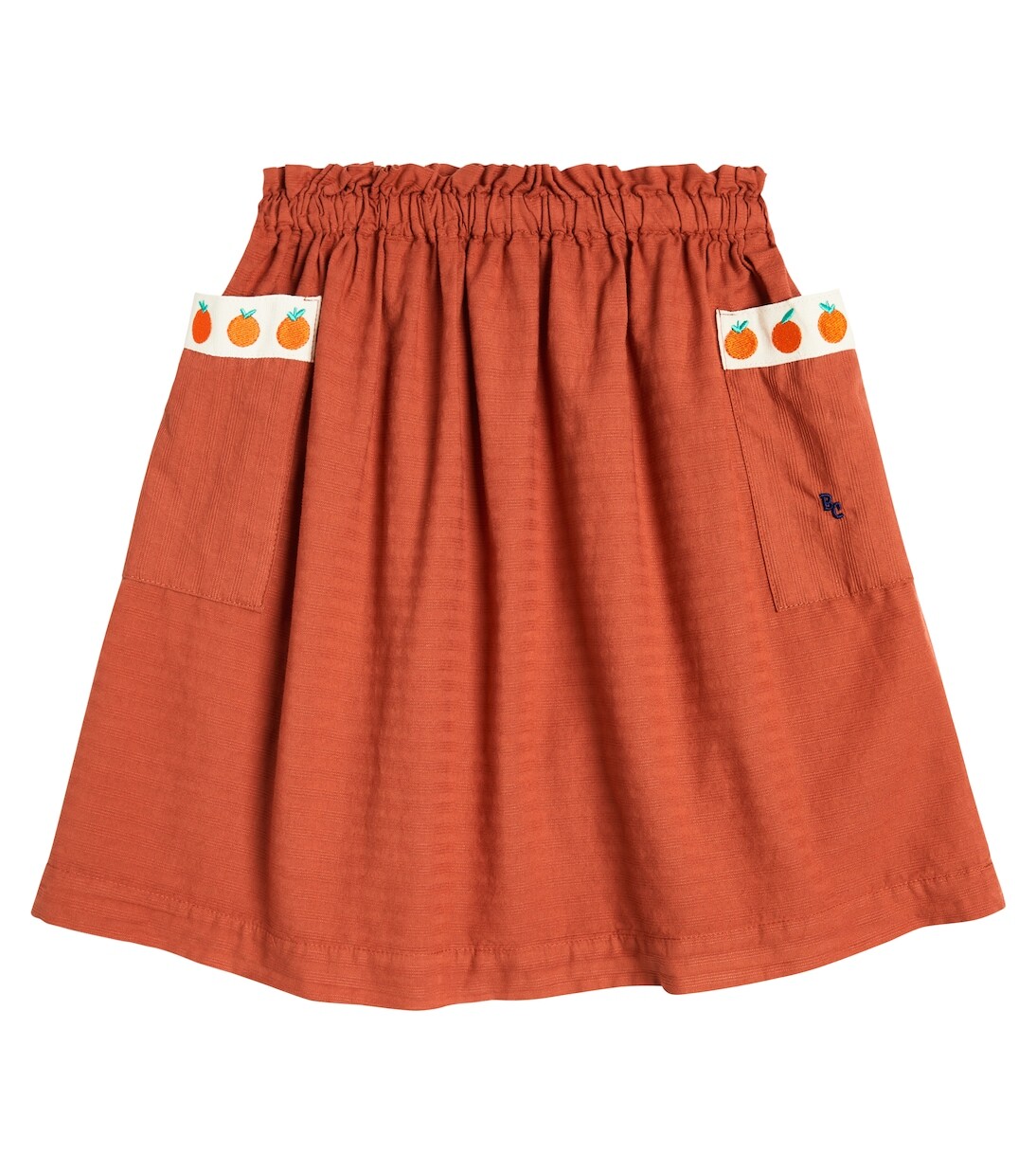 

Юбка со сборками из хлопка Bobo Choses, красный