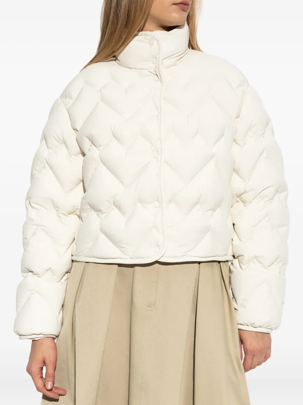 Стёганая пуховая куртка Senevee Moncler, белый — фото 3