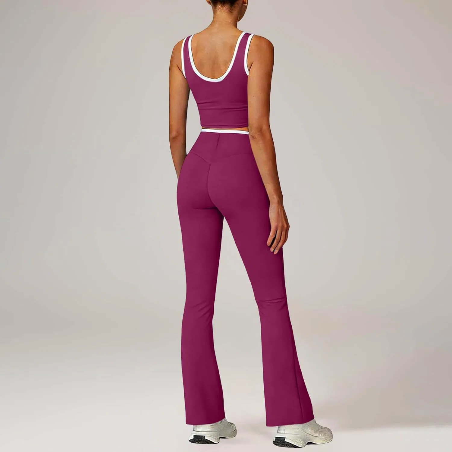 Спортивный костюм V-образный вырез, бренд Generic, Purple — фото 3