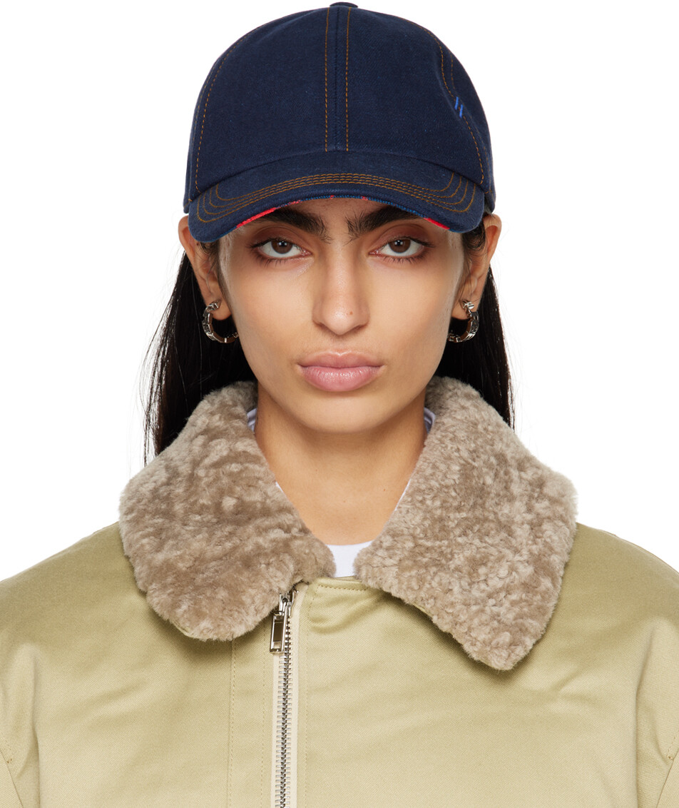 

Синяя джинсовая бейсболка Burberry