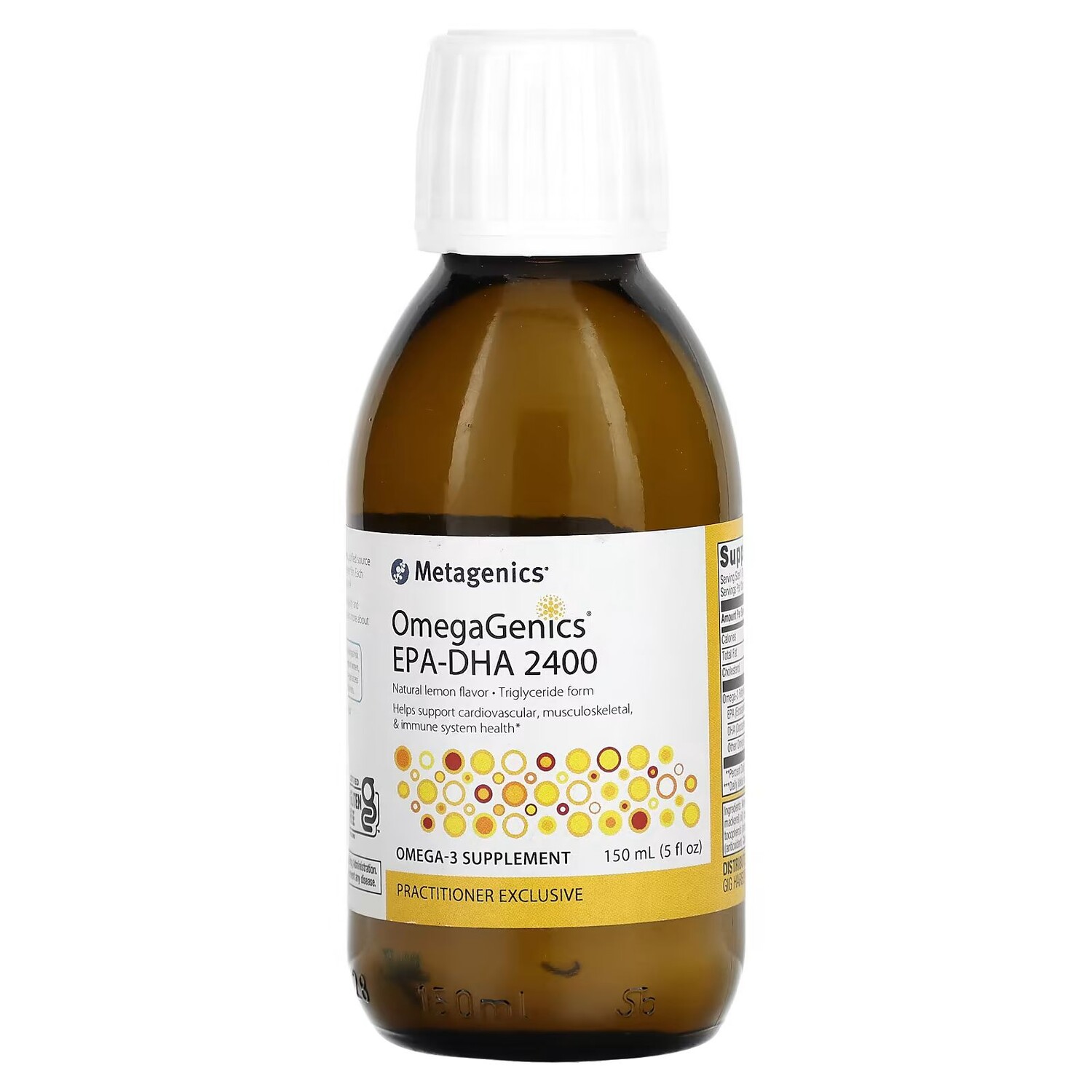 

OmegaGenics EPA-DHA 2400. Натуральный лимон, 5 жидких унций (150 мл) Metagenics