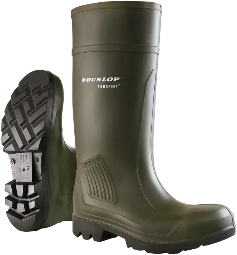 Мужские защитные рабочие ботинки DUNLOP Purofort Professional Full Safety Industrial Shoe, Green 08