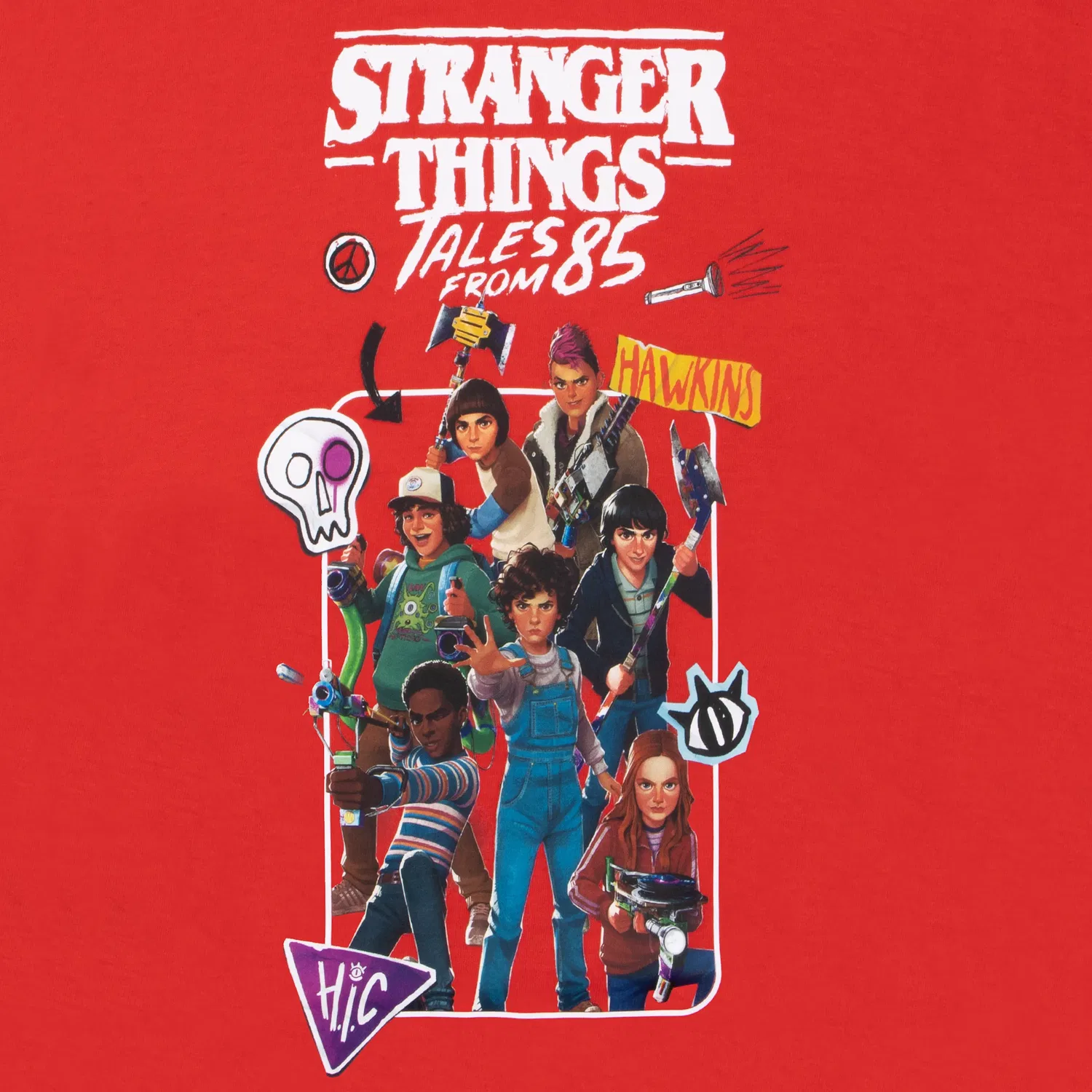 Футболка Stranger Things Tales From 85 красная, красный — фото 3