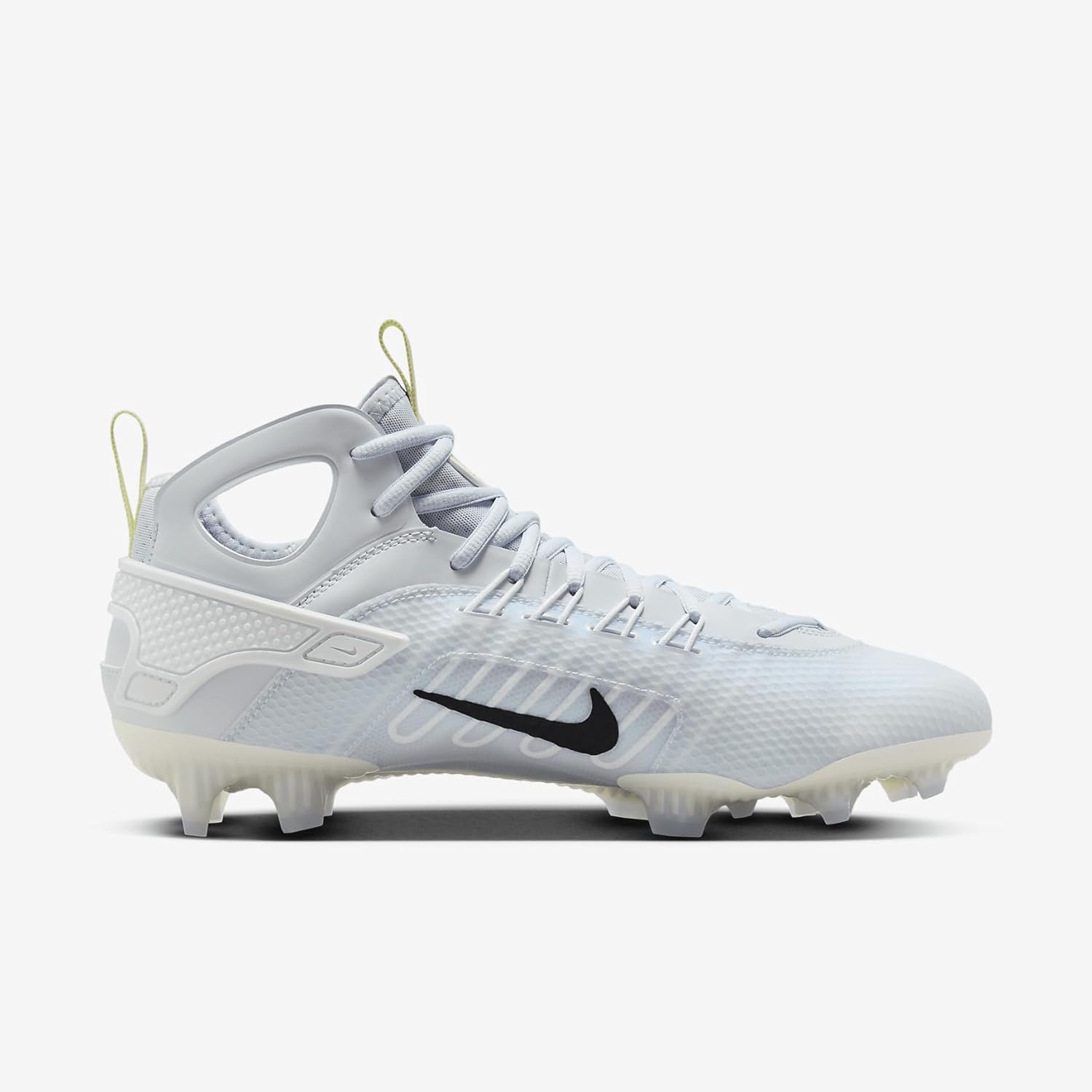 Лакроссовые бутсы Nike Huarache 9 Elite Mid, белый/черный/зеленый — фото 3