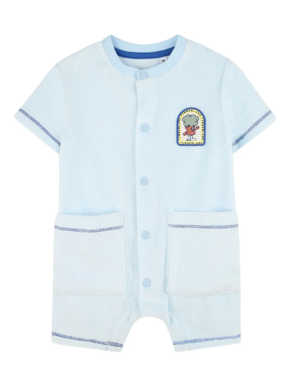 

Ромпер с нашивкой-логотипом Timberland Kids, синий