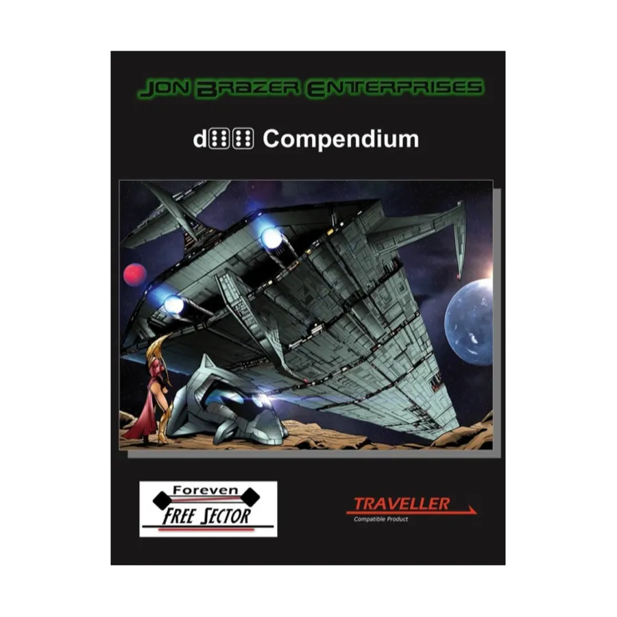 

d66 Compendium (POD, Standard Color), Traveller (Jon Brazer Productions), мягкая обложка