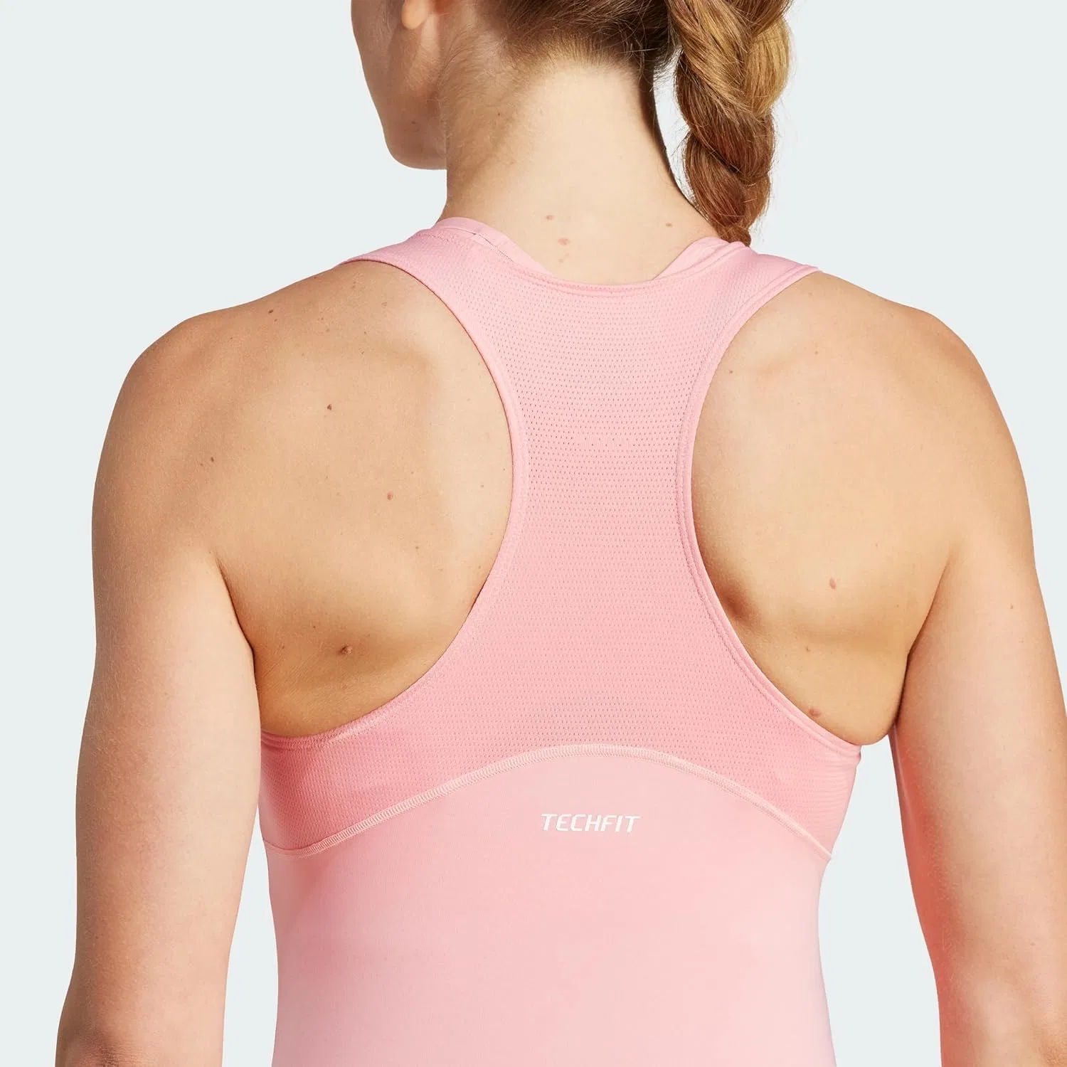 Топ спортивный adidas, цвет Semi Pink Spark — фото 3