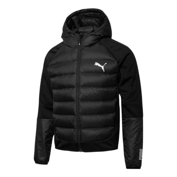 

Куртка regular fit puffer jacket 'black' Puma, черный