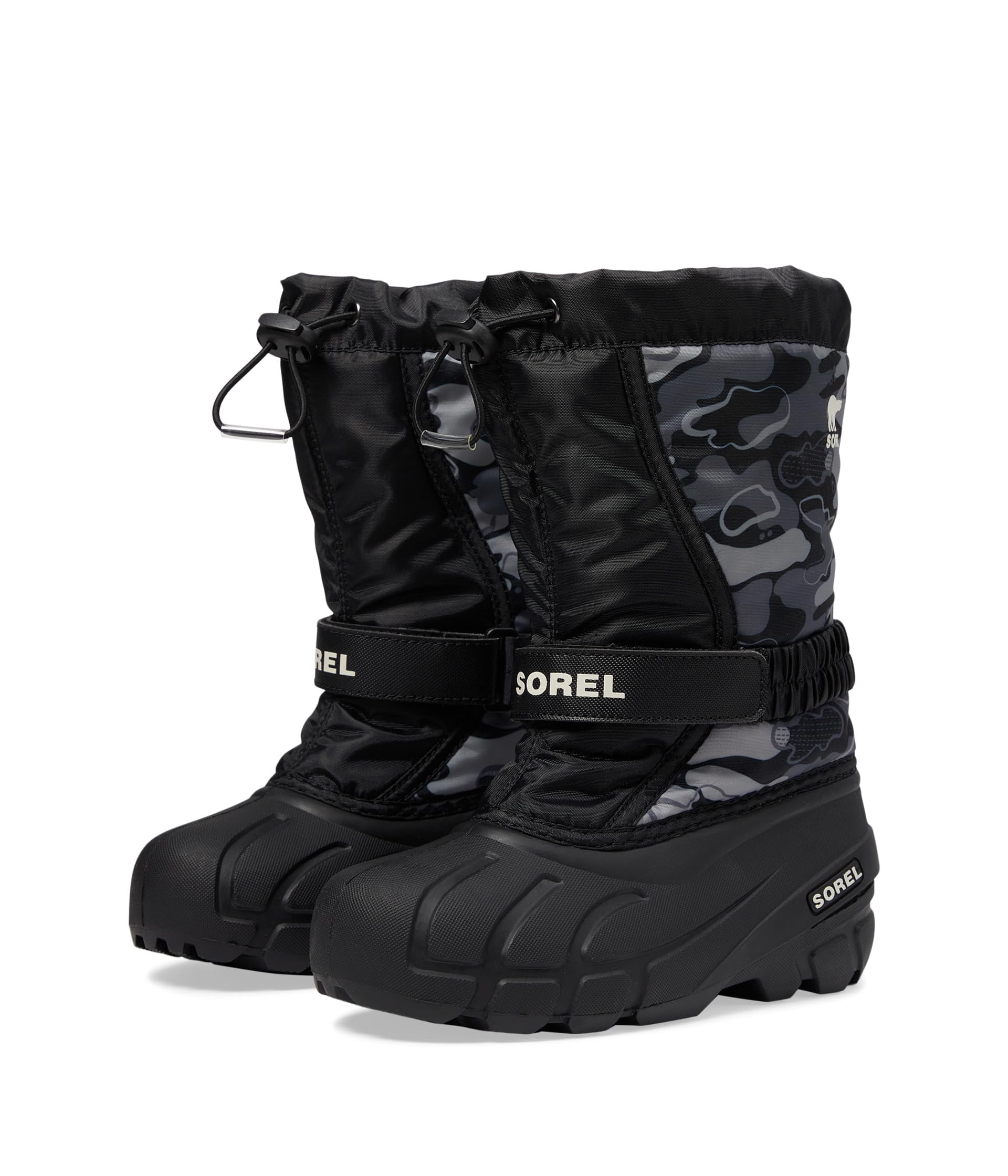 

Ботинки SOREL Kids Flurry Print, цвет Black/Quarry