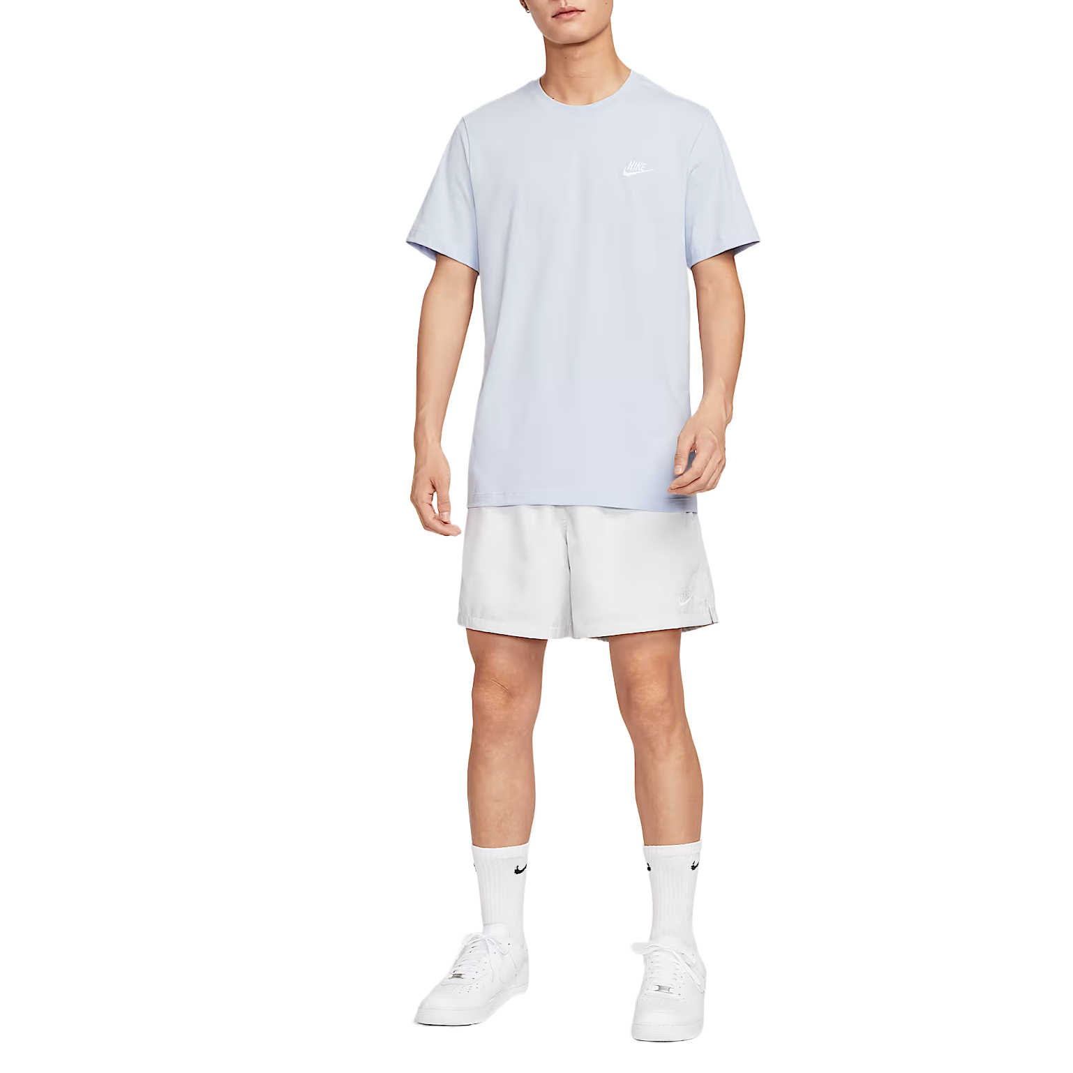 Футболка мужская sportswear club Nike, белый — фото 4