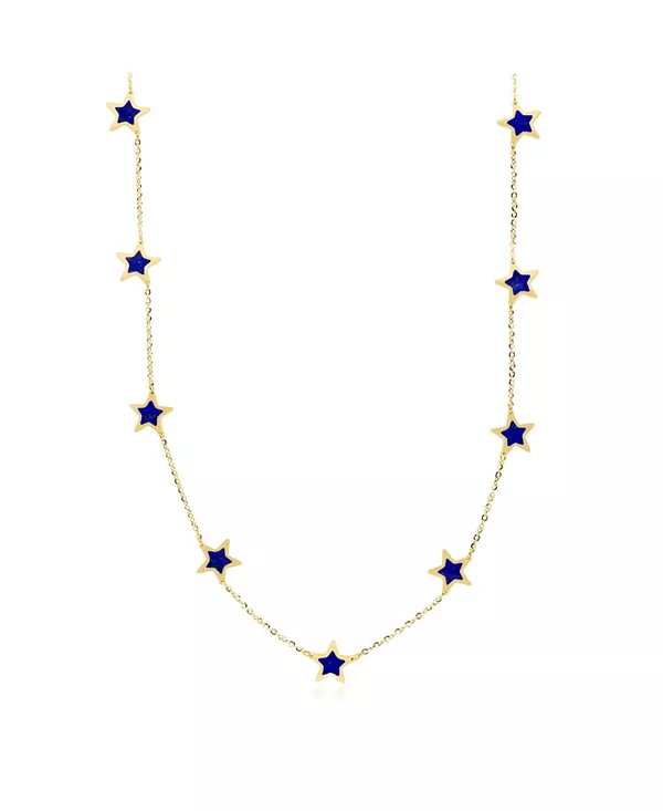 

Ожерелье «Звездная станция Лазурит» из 14-каратного золота The Lovery, lapis