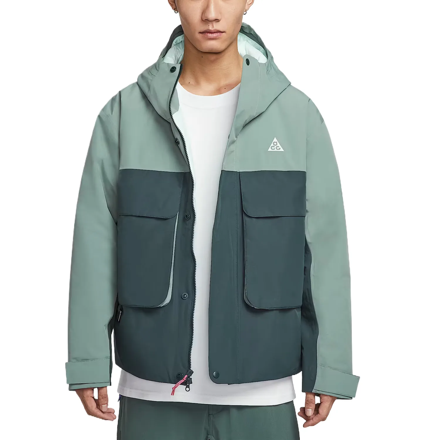 Куртка-пуховик ACG PrimaLoft 'Skull Peak' для мужчин Nike, Earth Green/Foam Mint Green/Foam Mint Green/Mountain White