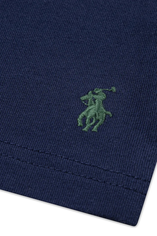 Детская хлопковая пижама Polo Ralph Lauren, темно-синий — фото 3