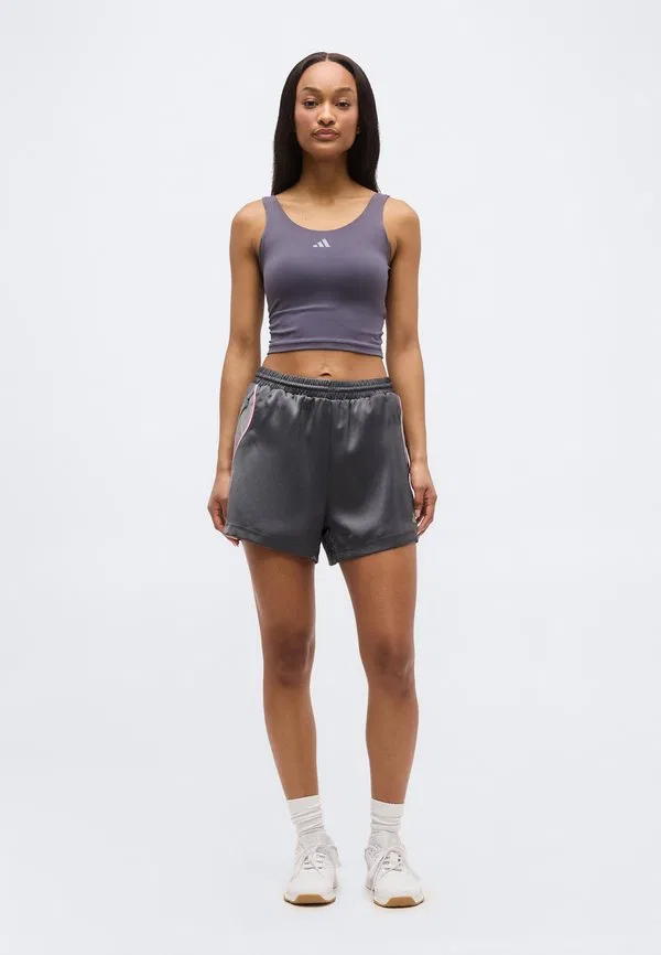 Спортивные шорты для стадиона Adidas Sportswear, Grey Six/Solid Grey/Tropic Bloom — фото 2