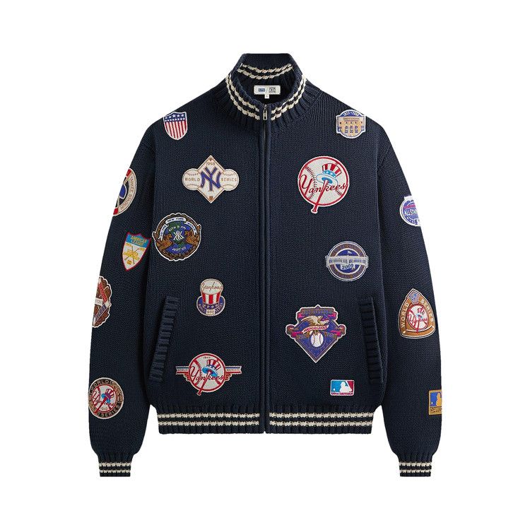 

Толстовка Kith For The New York Yankees All-Over Embroidered Wyona Full Zip, Nocturnal