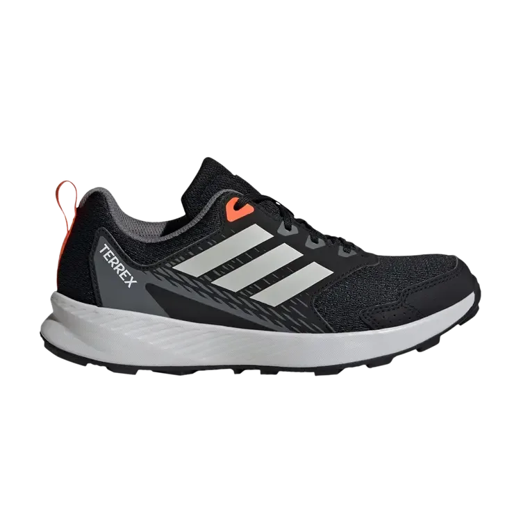 Adidas Terrex Tracefinder Trail J 'Core Black Grey One Semi Impact Orange'