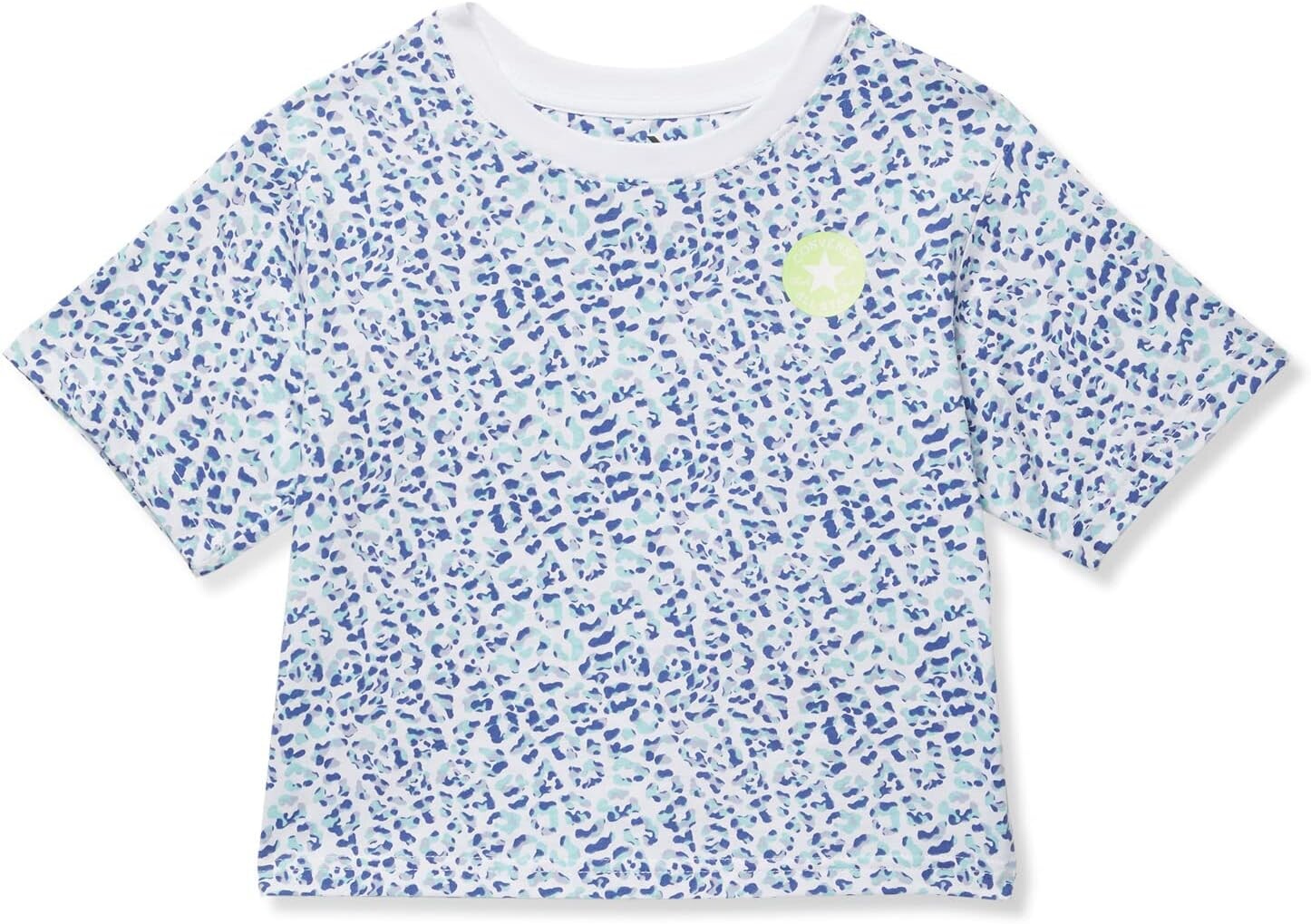 

Футболка Converse All Over Print Leopard Boxy Tee, белый