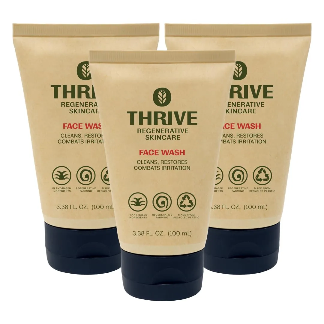 Набор Thrive Natural Care — Гель для умывания лица для мужчин и женщин - ежедневное очищение с антиоксидантами и натуральными ингредиентами для здоровой