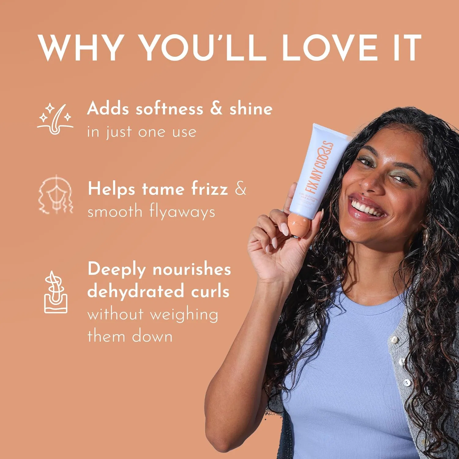 Масло для вьющихся волос Fix My Curls Curls Quenching Hair Butter Fix My Curls — фото 3