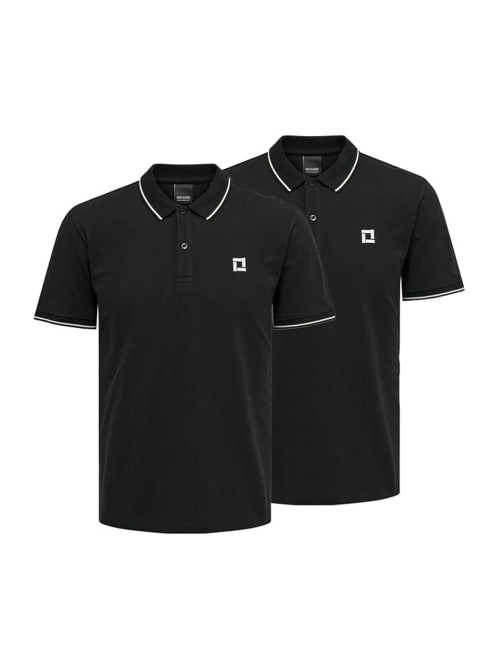 

Поло ONLY & SONS Poloshirt Onsefletcher, черный